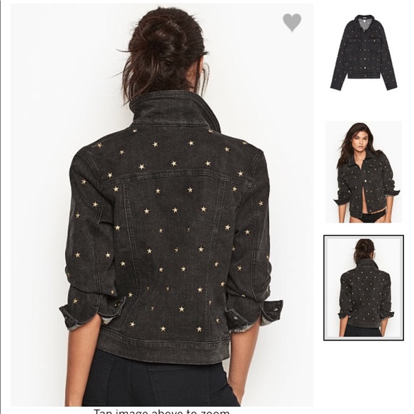 VS DENIM JACKET ONLINE EXCLUSIVE XL STAR BLACK GOLD - Picture 4 of 11